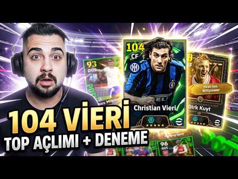 104 Vieri Top Açılımı + Deneme! 🔥 Yeni Efsane Dirk Kuyt! Mükemmel POTW Paketi! eFootball Mobile 2026