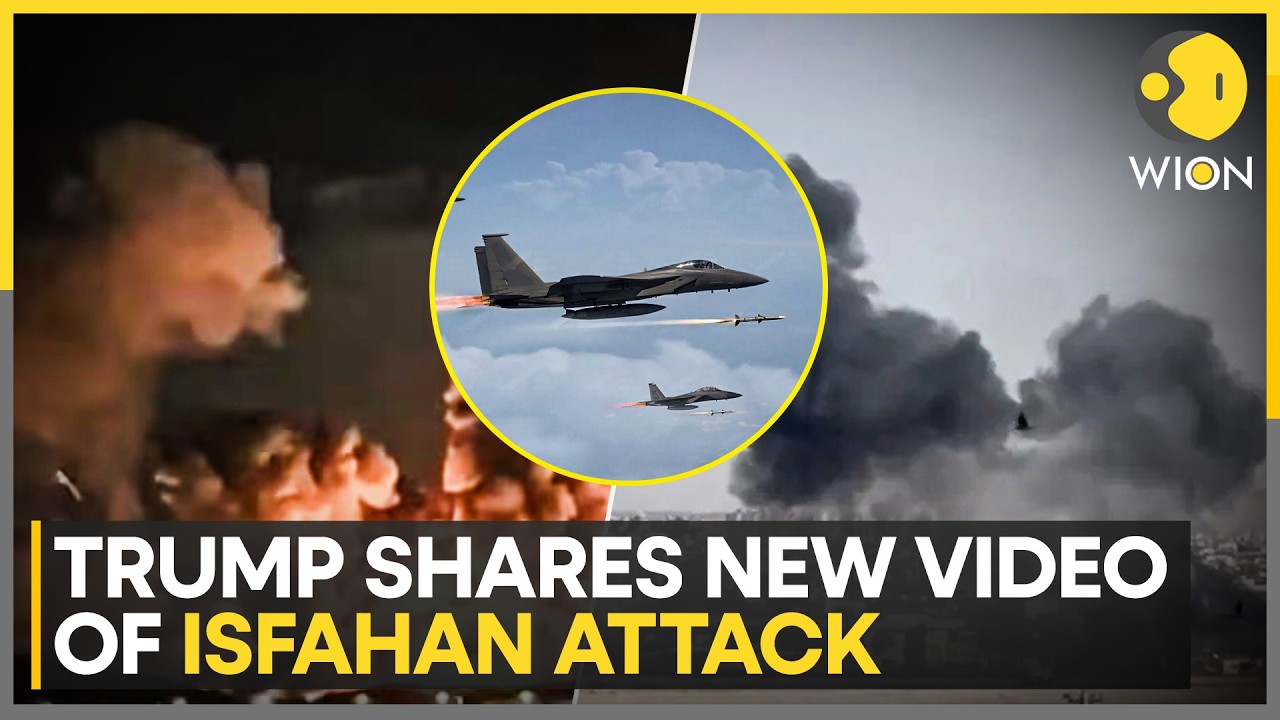 US-Iran War: Trump Shares New Video Of Isfahan Attack After US Hits With Bunker Buster Bombs | WION