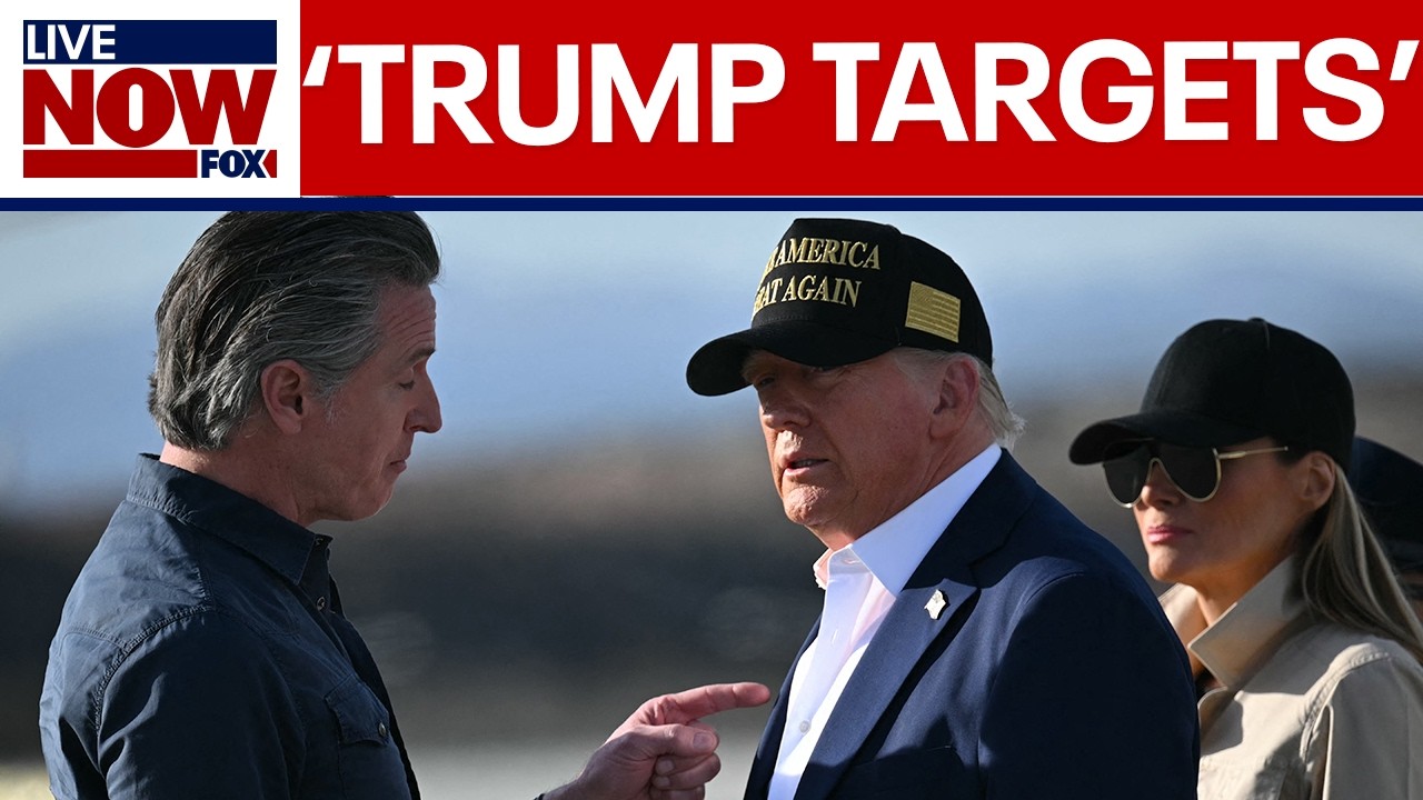Newsom claims Trump directed DOJ to investigate him & his wife
