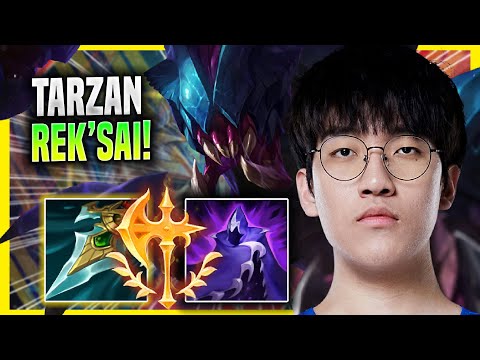 TARZAN PERFECT GAME WITH REK'SAI! - LNG Tarzan Plays Rek'sai JUNGLE vs Diana! | Season 2022