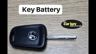 Key Battery Astra Insignia Corsa Non-Folding HOW TO Change