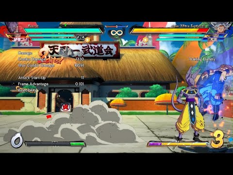 DBFZ S3.5 - Beerus corner 236S combo with SB2_B assist