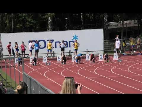100m M U16 bieg 4 - Poznań 20230604