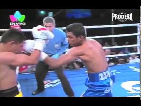 Roman Gonzalez (Nic) vs Francisco Rosas (Mex) 1st Fight - Prodesa