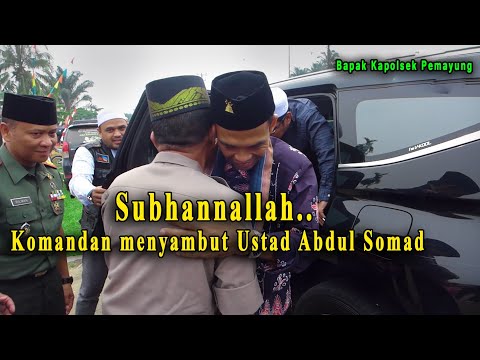 Giat Kapolsek Pemayung Mengawal dan Menyambut Kedatangan Tuan Guru Ustad Abdul Somad