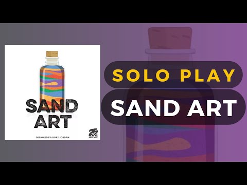 Sand Art Board Game Solo Playthrough "DaniCha's Solo Variant"| DaniCha