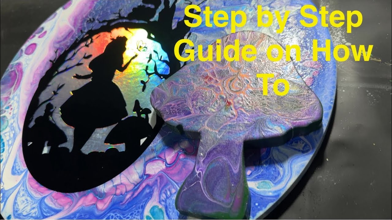 #89 How I Made Alice in Wonderland Inspired Fluid Artwork