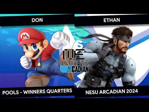 New England Ultimate Arcadian 2024 - Don (Mario) vs Ethan (Snake) - Pools - Winners Quarters