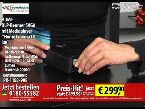 SceneLights HDMI-LED-Beamer "Home Cinema"