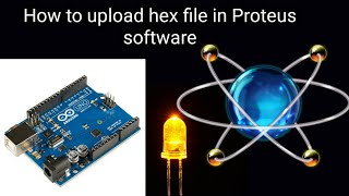 How to upload hex file (.hex) in Proteus software | Simple Arduino led blinking example