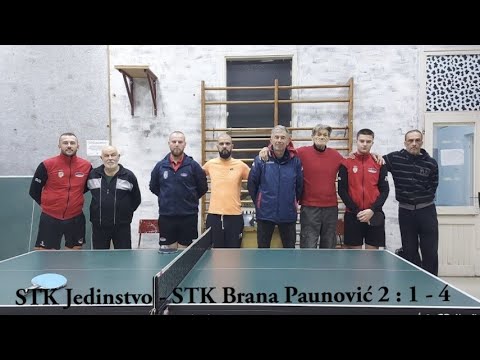 STK Jedinstvo (Kamenovo) - STK Brana Paunović 2(Rašanac): 1-4. Opštinska liga 2.kolo. table tennis.