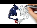 View 17 Night Fury Light Fury Dragon How To Draw Toothless