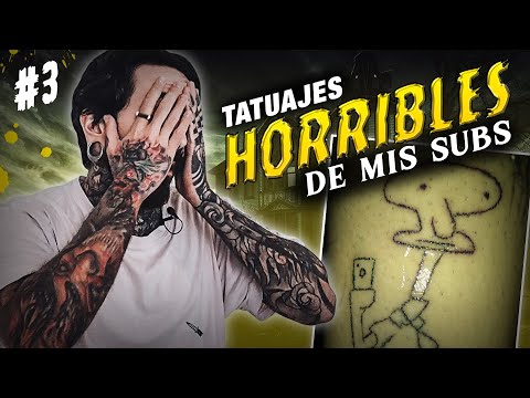 REACCIONANDO a TATUAJES HORRIBLES de mis SUBS #03 🤒 Calabardo & Maradona