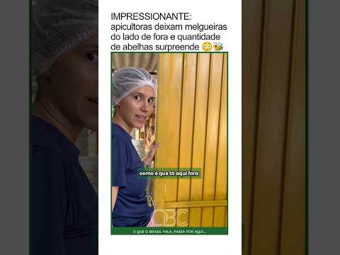 IMPRESSIONANTE: apicultoras deixam melgueiras do lado de fora e quantidade de abelhas surpreende 😳🐝