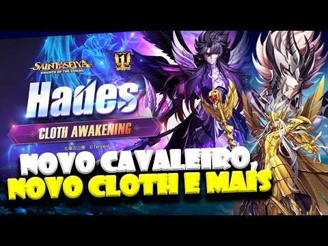 NOVIDADES! AMANHÃ SAI NOVO CAVALEIRO + CLOTH DO DEUS HADES - Saint Seiya Awakening