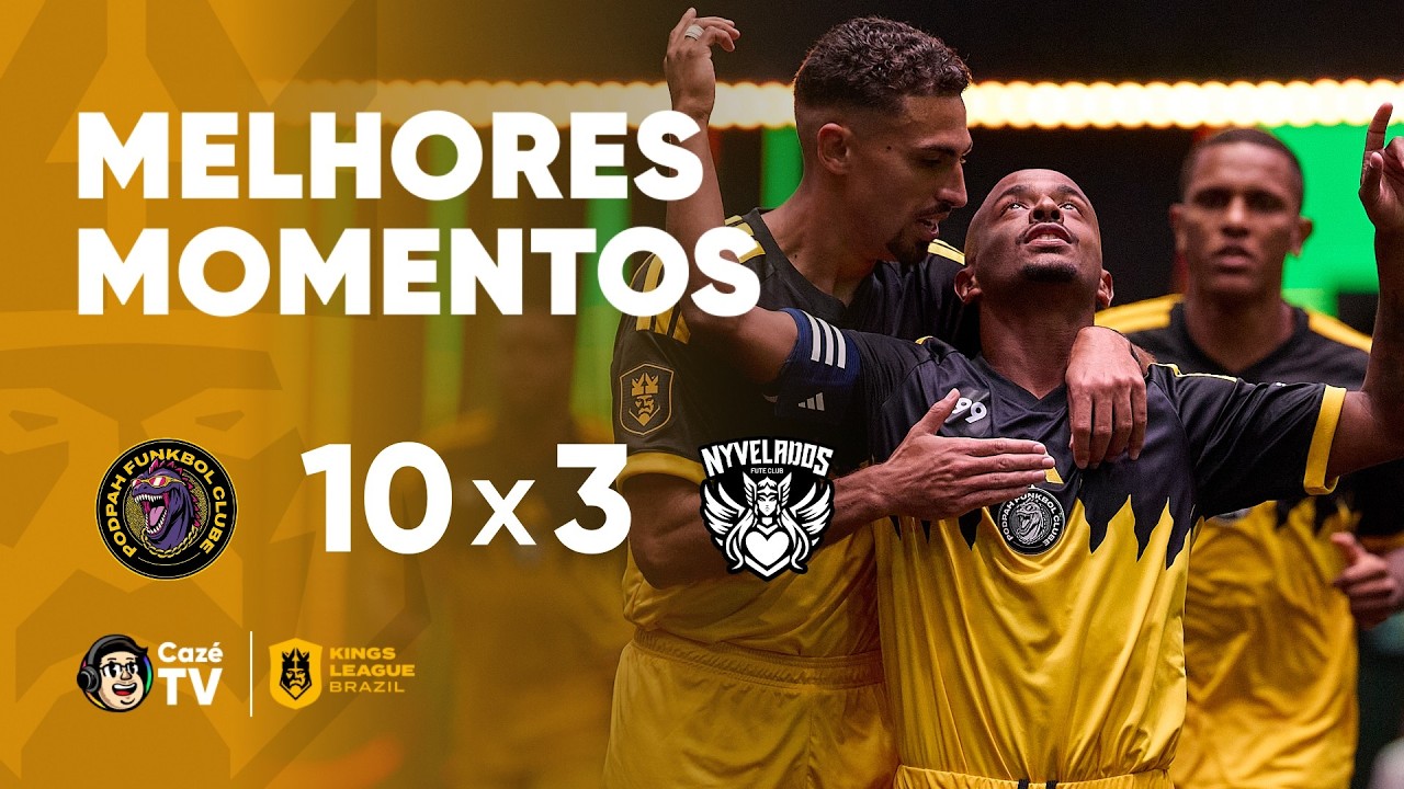 MELHORES MOMENTOS: PODPAH FUNKBOL 10 X 3 NYVELADOS | KINGS CUP BRASIL 2026 | 1ª RODADA