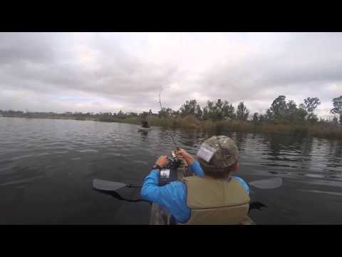 Bass fishing San Diego from my kayak