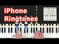 iPhone Ringtone - Piano Tutorial Easy - How To Play (Synthesia)