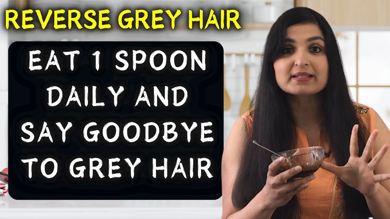 ⭐ No More Grey Hair! Turn It Black Naturally & Keep It Forever!