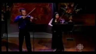 Jasper Wood and Judy Kang perform Prokofiev Duo for 2 violins (2nd mvmt)