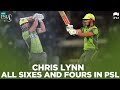 Chris Lynn All Sixes And Fours In PSL Lahore Qalandars HBL PSL 2020 MB2T