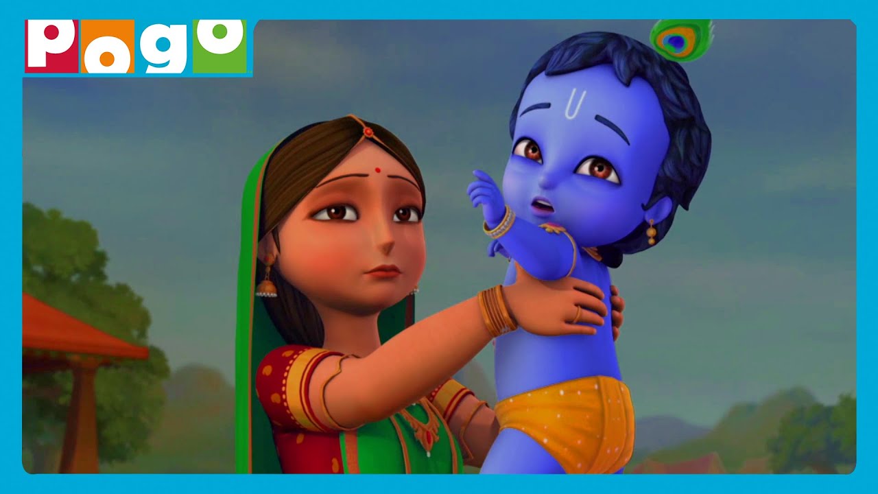 Little Krishna 🪈| Trinavarta Ka Toofan! | Full Episode ✨| #krishna | Cartoon for Kids | @PogoChannel