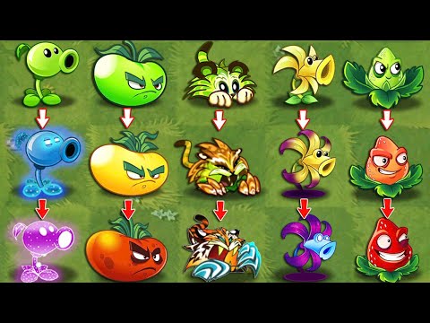 Pvz 2 Discovery - Every All Plants Evolution NOOB - PRO - HACKER v11.9.1