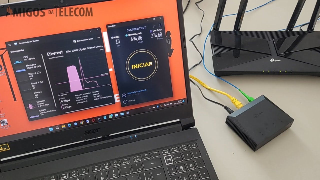 Miniatura da avaliação em vídeo de Terminal ONU TP-Link XZ000-G6 XPON GPON EPON Gigabit Preto
