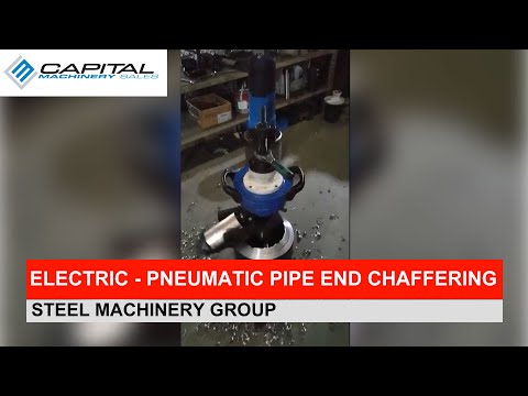 Electric - Pneumatic Pipe End Chaffering Machine