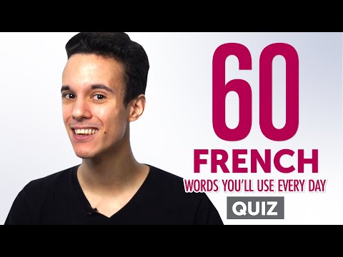 Quiz | 60 French Words You'll Use Every Day - Basic Vocabulary #46