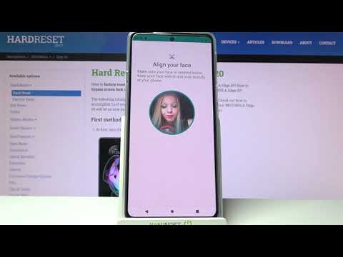 How to Add Face Data in Motorola Edge 20 - Set Up Face Unlock