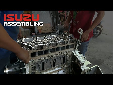 Rebuild ISUZU 4HK1 Install to SH210-5 (Part 2/2) : Assembling