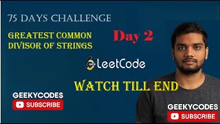 Greatest Common Divisor of Strings | LeetCode Solution