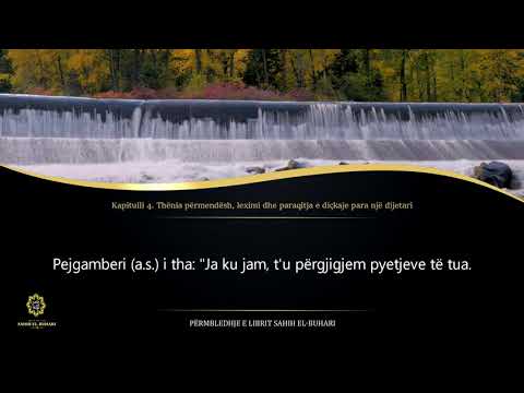 Sahih Buhari - Hadith 56 - Thënia përmendësh, leximi dhe paraqitja e diçkaje para një dijetari