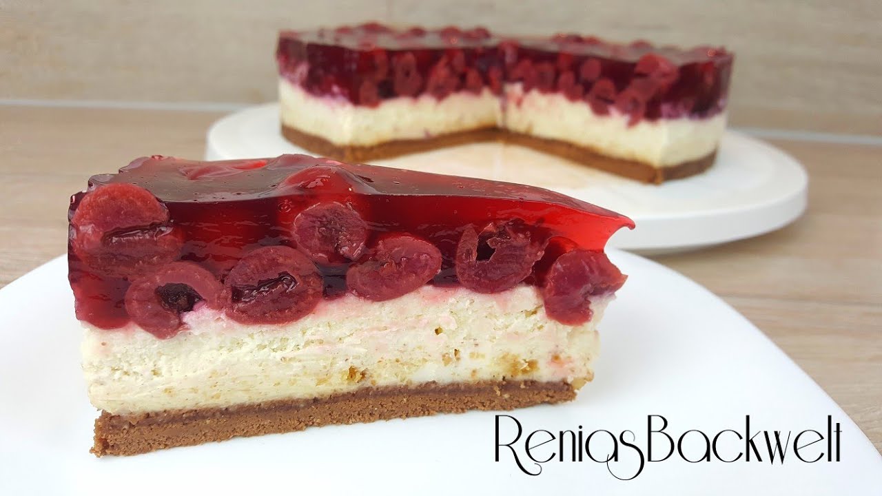 Nutellakuchen mit Quark und Kirschen - Einfache Rezepte