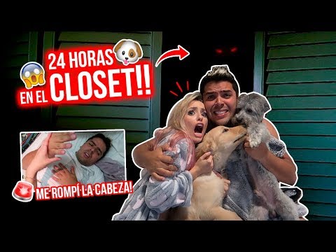 24 HORAS ENCERRADOS en CLOSET con CACHITO Y PRINCESA 🐶 Final Traumático!😱