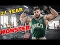 21 YEAR! YOUNG MONSTER BODYBUILDER PUMPING BICEPS! NEW MR. OLYMPIA!