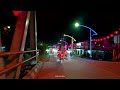 Suasana Pasar Raya Tebas Di Malam Hari