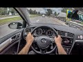 Volkswagen Golf VII 1 5L TSI 130 Hp 4K POV Test Drive 285 Joe Black