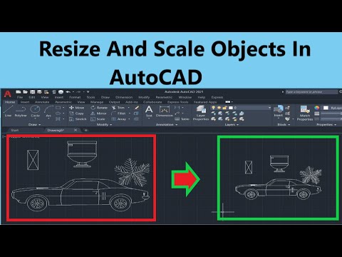 AutoCAD How to Scale & Resize an Object