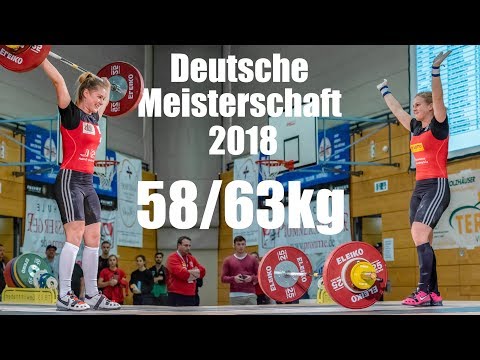 2018 Deutsche Meisterschaft Gewichtheben Frauen 58kg und 63kg