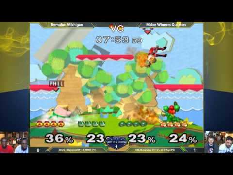 The Big House 4 - Shroomed & HomeMadeWaffles Vs. Hungrybox & Plup - Winners Quarters - SSBM