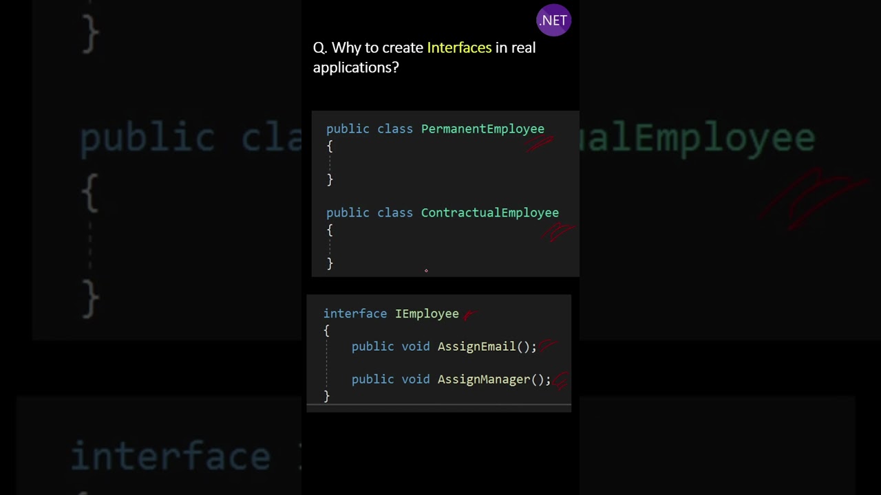 Why to create Interfaces in real applications?