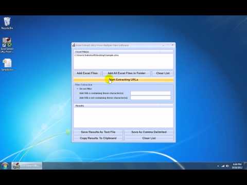 Excel Extract URLs From Multiple Files Software