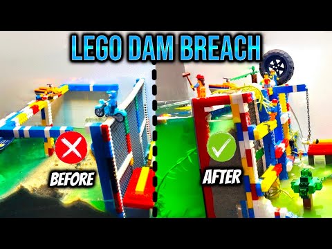 LEGO Dam Breach #16 - Weak vs Strong Lego Wall!