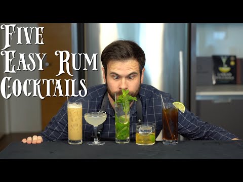 The 5 Easiest RUM Cocktails to Make at Home