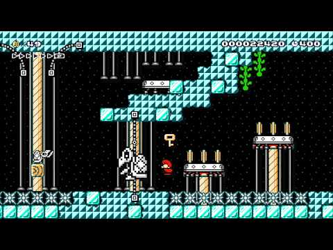 Skeleton Cave by matthew - SUPER MARIO MAKER - NO COMMENTARY 1bb