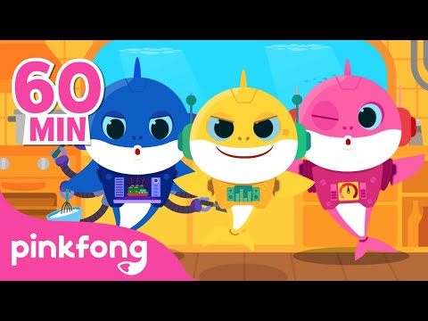 Mix - Baby Shark Robot and more | Baby Shark Remix | +Compilation | Pinkfong Songs for Children