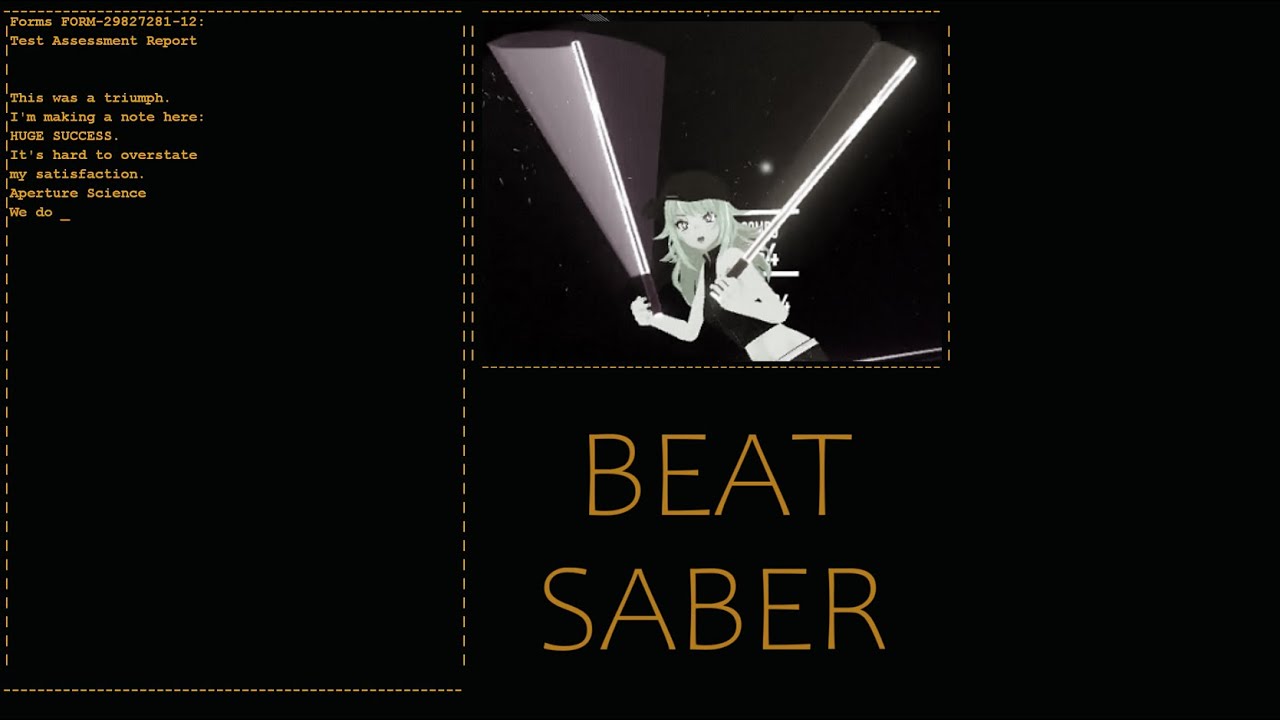 BeatSaber - Portal - Still Alive [FullBodyTracking]