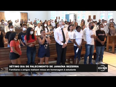Familiares e amigos fazem missa de sétimo dia da estudante Janaína Bezerra 03 02 2023